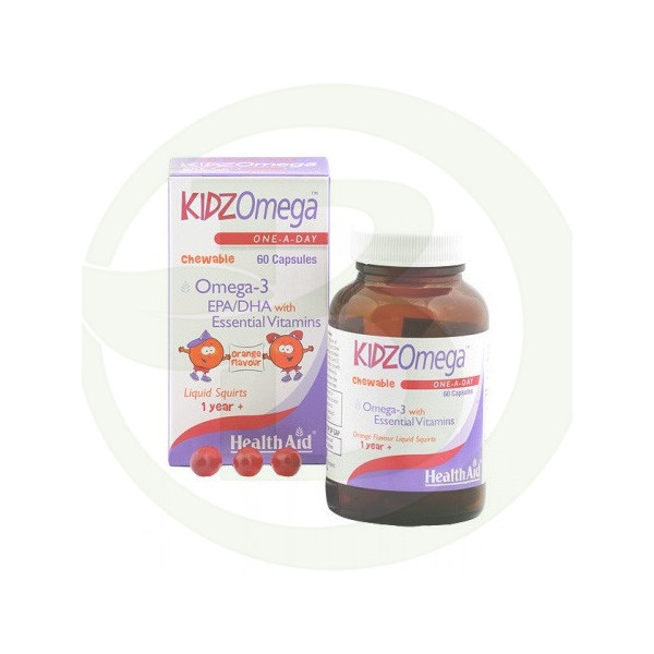 Kidz Omega 3 Infantil 60 Cápsulas Health Aid