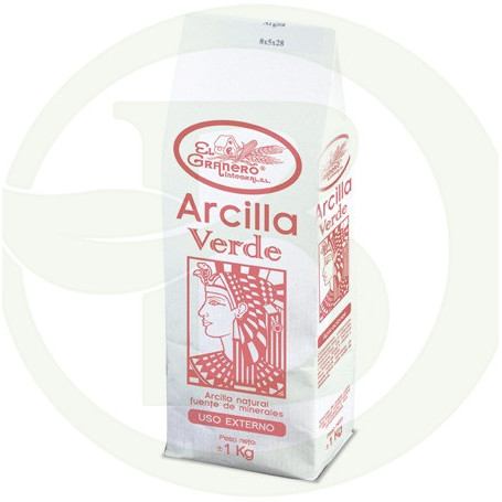 Arcilla Verde Bolsa 1Kg. El Granero