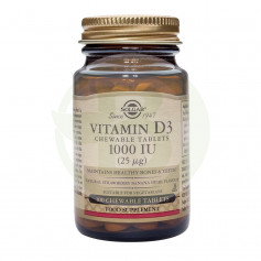 Vitamina D3 1.000UI 25Mcg. 100 Cápsulas Solgar