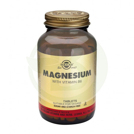 Magnesio con Vitamina B6 100 Cápsulas Solgar