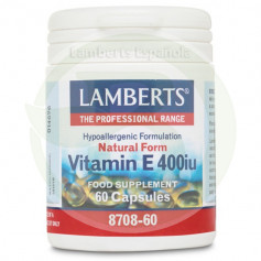 Vitamina E Natural 60 Tabletas 400UI Lamberts