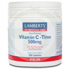 Vitamina C 500Mg. 250 Tabletas con Bioflavonoides Lamberts