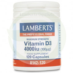 Vitamina D3 4000IU 120 Tabletas Lamberts