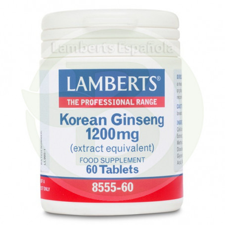 GINSENG KOREANO 60 TABLETAS LAMBERTS