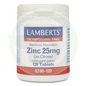 Zinc 25Mg. 120 Comprimidos Lamberts