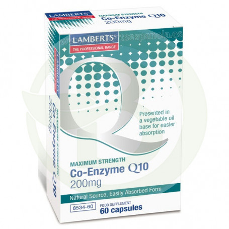 COENZIMA Q10 200 MG 60 CAPSULAS LAMBERTS