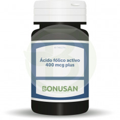 Ácido Fólico Activo Plus 400Mcg. 90 Tabletas Bonusan