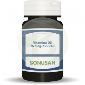 Vitamina D3 75Mcg/3000UI 60 Cápsulas Bonusan