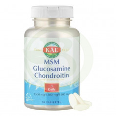 Glucosamina, Condroitina y MSM 90 Comprimidos Kal