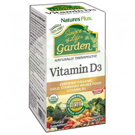 Vitamina D3 Garden 60 Comprimidos Natures Plus