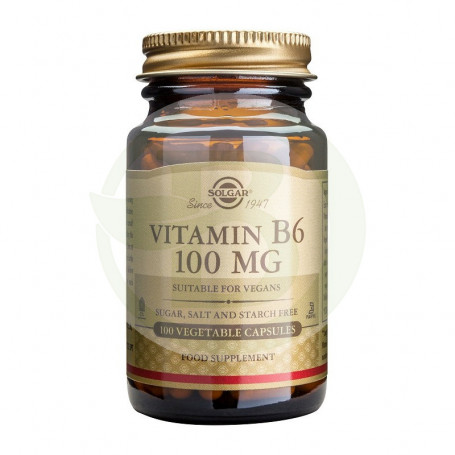 Vitamina B6 100 Cápsulas Solgar