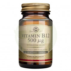 Vitamina B12 500Mcg. 50 Cápsulas Solgar