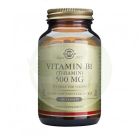 Vitamina B1 500Mg. (Tiamina) 100 Cápsulas Solgar
