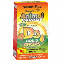 Animal Parade Vitamina D3 10Ml. Natures Plus