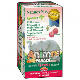 Animal Parade Multivitaminas Cereza 60 Cápsulas Natures Plus