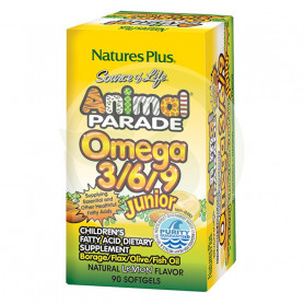 Animal Parade Omega 3-6-9 Junior 90 Perlas Natures Plus