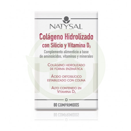 Colágeno con Silicio y Vitamina D 80 Comprimidos Natysal