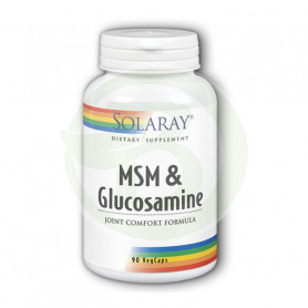 MSM & Glucosamine 90 Cápsulas Solaray