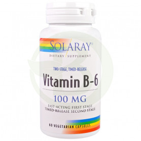 Vitamina B6 100Mg. 60 Cápsulas Solaray