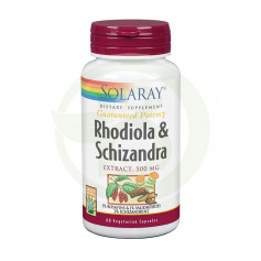 Rhodiola & Schizandra 500Mg. 60 Cápsulas Solaray