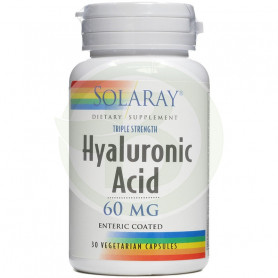 Ácido Hialurónico 60Mg. 30 Cápsulas Solaray