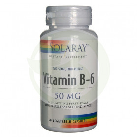 Vitamina B6 50Mg. 60 Cápsulas Solaray