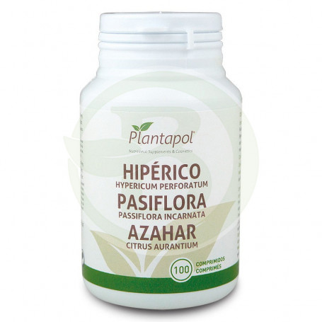 Hipérico, Pasiflora y Azahar 100 Comprimidos Planta Pol
