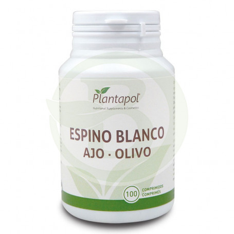 Espino Blanco, Ajo, Olivo, FOS 100 Comprimidos Planta Pol