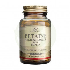 Betaína Clorhidrato con Pepsina 100 Cápsulas Solgar