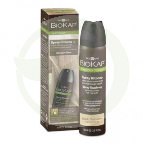 Spray Touch-Up Rubio Claro 75Ml. Biokap