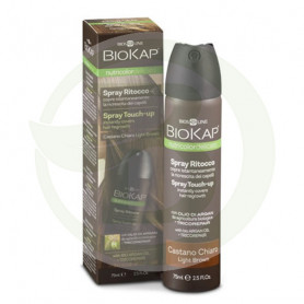 Spray Touch-Up Castaño Claro 75Ml. Biokap