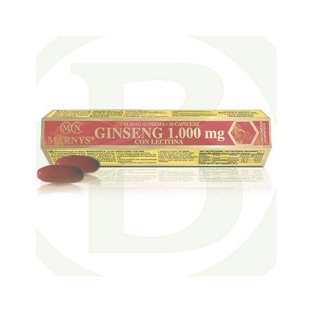 Ginseng con Lecitina 30 Perlas Marnys