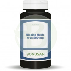 Niacina Flush-Free 500Mg. 60 Cápsulas Vegetales Bonusan