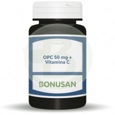 OPC 50Mg. + Vitamina C 60 Cápsulas Vegetales Bonusan