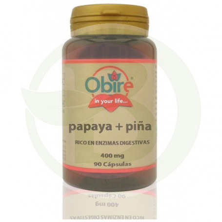 Papaya + Piña 400Mg. 90 Cápsulas Obire