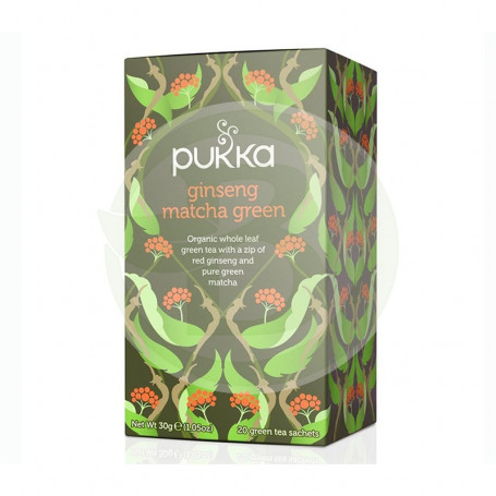 Té Verde Matcha Ginseng 20 Filtros Pukka