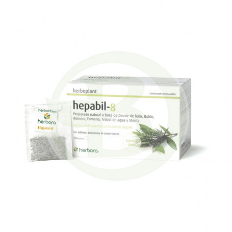 Herboplant Hepabil-8 20 Filtros Herbora
