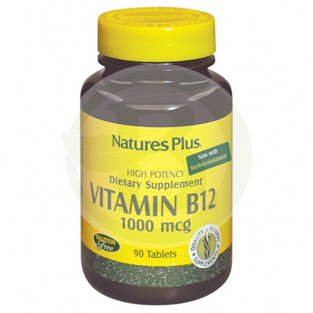 Vitamina B12 1000Mcg. 90 Comprimidos Natures Plus