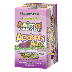 Animal Parade Acidophikidz 90 Comprimidos Natures Plus