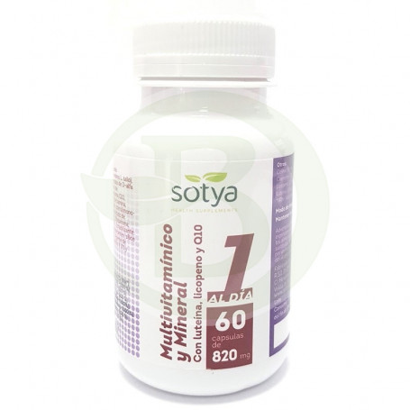 Multivitaminico y Mineral 60 Cápsulas 820Mg. Sotya