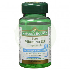 Vitamina D3 25?g. (1.000Ui) 100 Comprimidos Natures Bounty