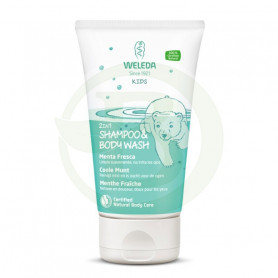 Champú y Gel de Ducha Menta Fresca 150Ml. Weleda