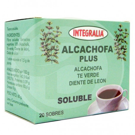 Alcachofa Plus Soluble 20 Sobres Integralia