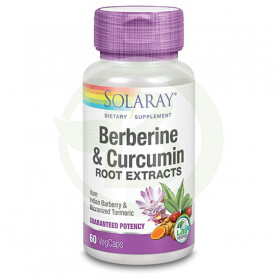 Berberine & Curcumín 600Mg. 60 Cápsulas Vegetales Solaray