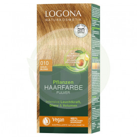 Colorante Vegetal 010 Rubio Dorado Henna Bio 2X50gr. Logona