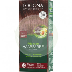 Colorante Vegetal 070 Castaño Marrón Henna Bio 2X50gr. Logona