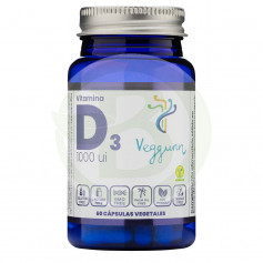 Vitamina D3 1000Ui 60 Cápsulas Veggunn