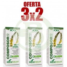 Pack 3x2 Composor 1 Farinol Complex 50Ml. Soria Natural
