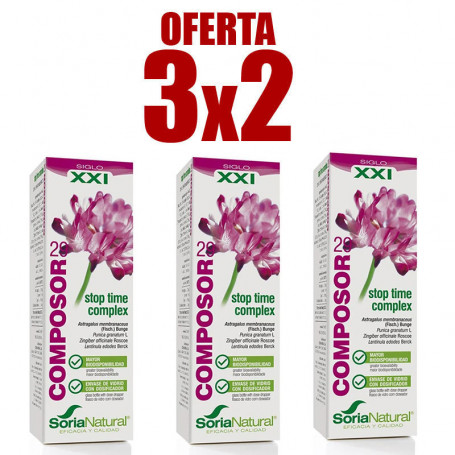 Pack 3x2 Composor 29 Stop Time Complex 50Ml. Soria Natural