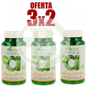 Pack 3x2 Verde de Alcachofa 80 Cápsulas Soria Natural